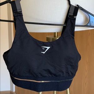 Gymshark embody sports bra, black, small